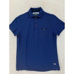 Rodd & Gunn Sports Fit 100% Cotton Short Sleeve Polo Shirt (Men's Medium) Blue